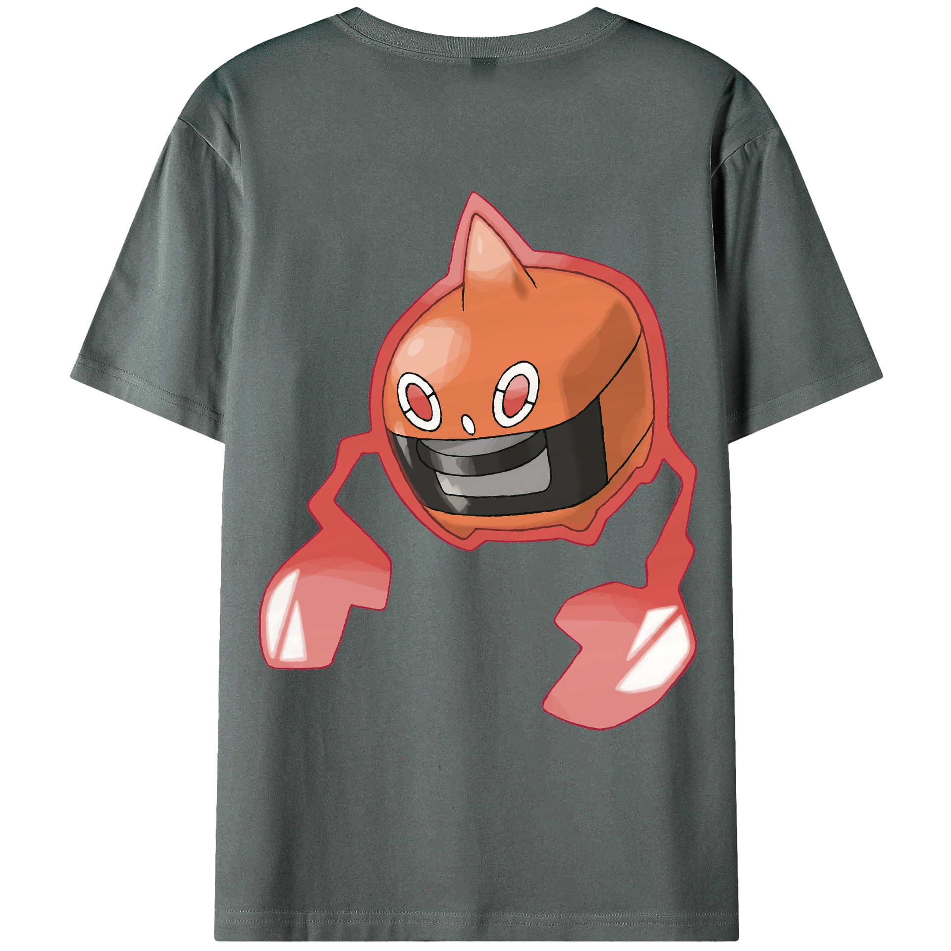 （画像用） ポケットモンスター Pokémon 綿100％ メンズ半袖Tシャツ（バックプリント） 通気性